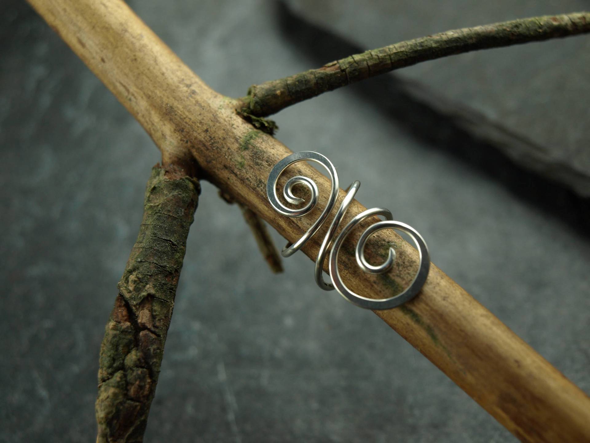 Ohrklemme Silber, Spirale, Echtsilber, 925Er, Silber, Sterling von KlimmBimm