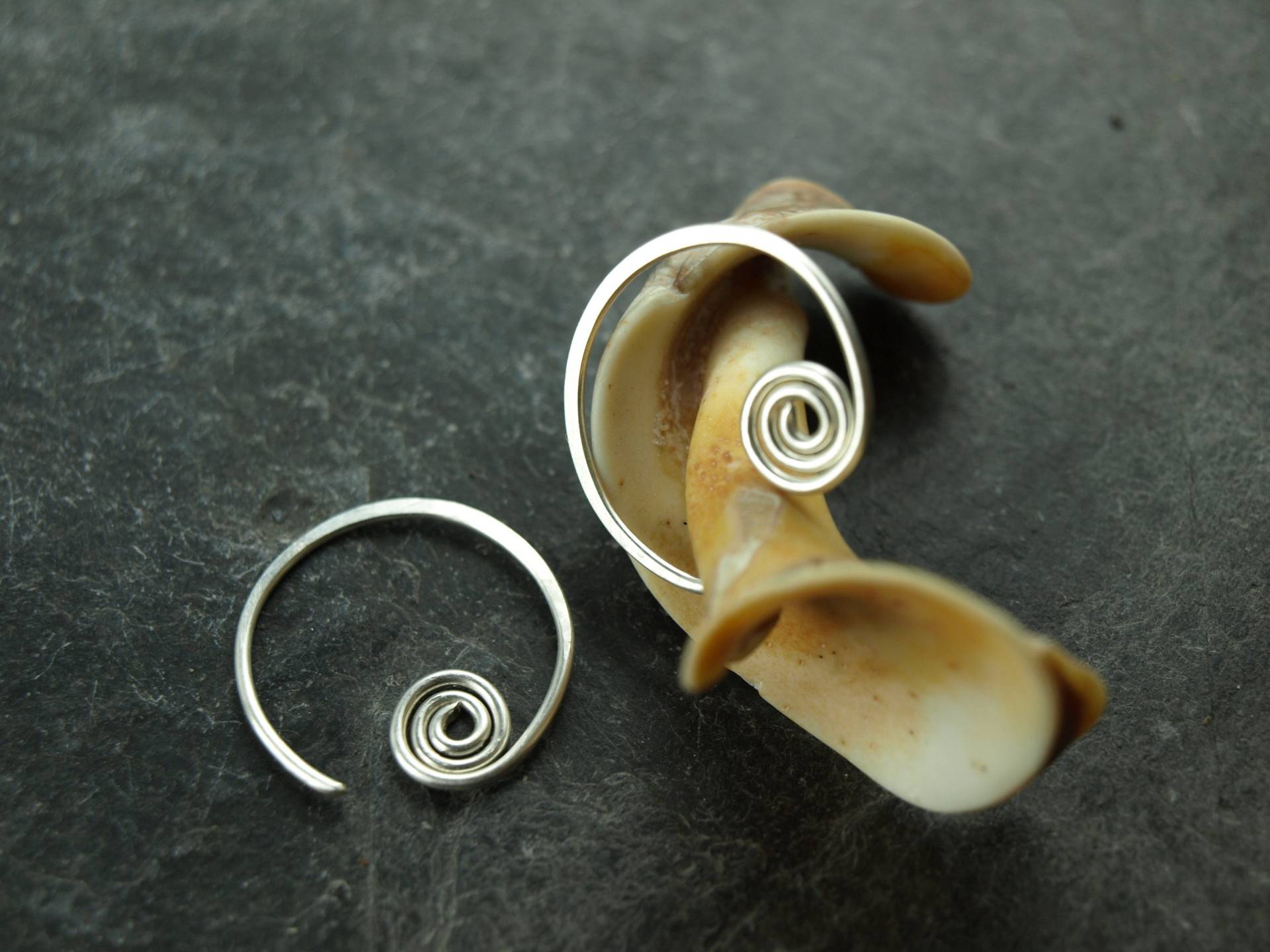 Ohrringe, Ohrhänger, Kupfer Rustikal, Keltisch, Wikingerschmuck, Creolen, Silber, Silberschmuck, Sterling, Geschenk von KlimmBimm