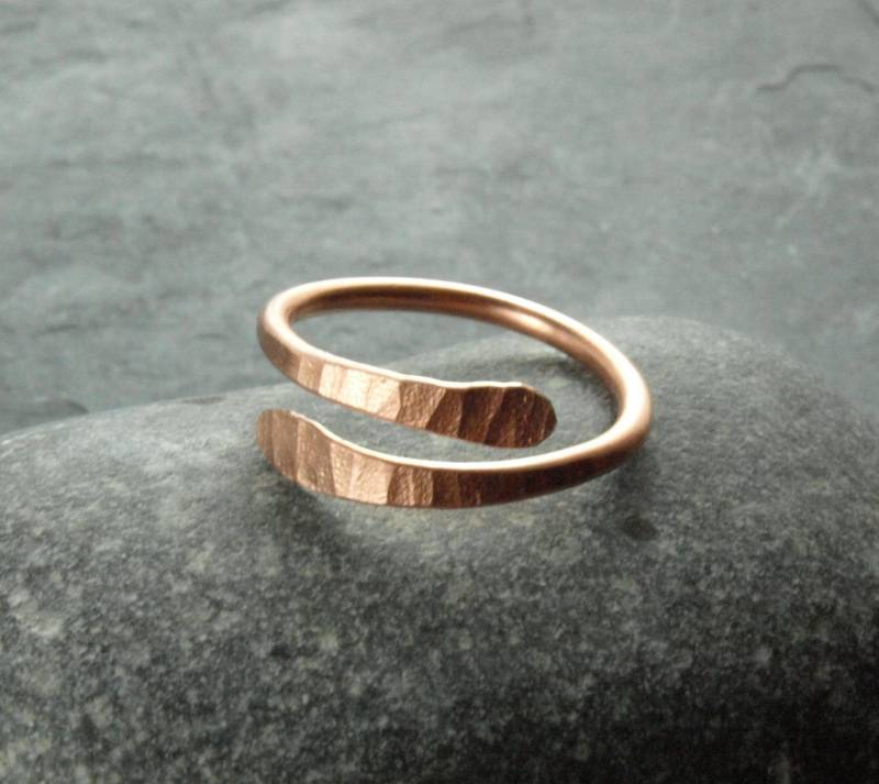 Ring, Verstellbar, Vorsteckring, Kupferring, Gehämmert Auswahl Kupferschmuck Ring, Verstellbar, Vorsteckring, Kupferring, Gehämmert Auswahl Kupferschmuck von KlimmBimm
