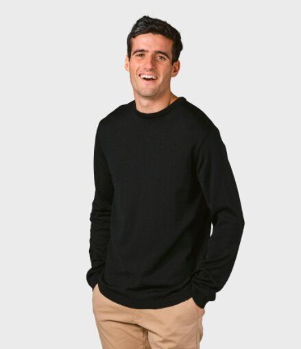 Klitmøller Collective Merino-Strickpullover - Mens Basic Merino Wool - mulesingfrei von Klitmøller Collective