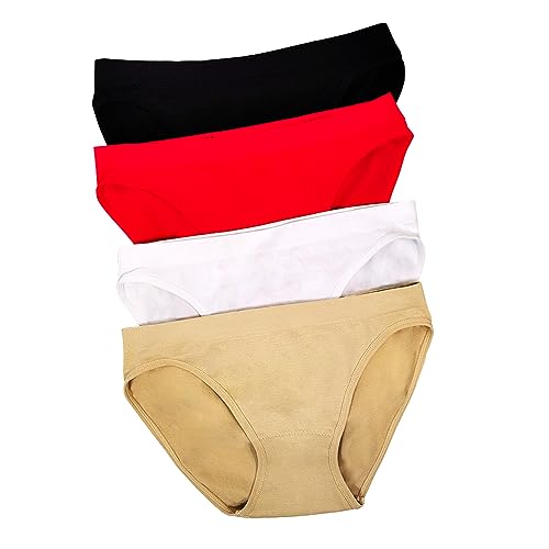 Klosis Damen-Slips mit hoher Taille, Damen-Slips, Unterwäsche, vollständige Rückenabdeckung, Höschen in Übergröße, Multipack von Klosis