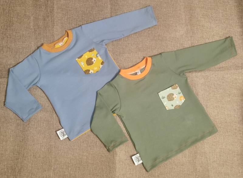 Langarmshirt's Gr. 80 -Handmade von KlosterNaehKaetzchen