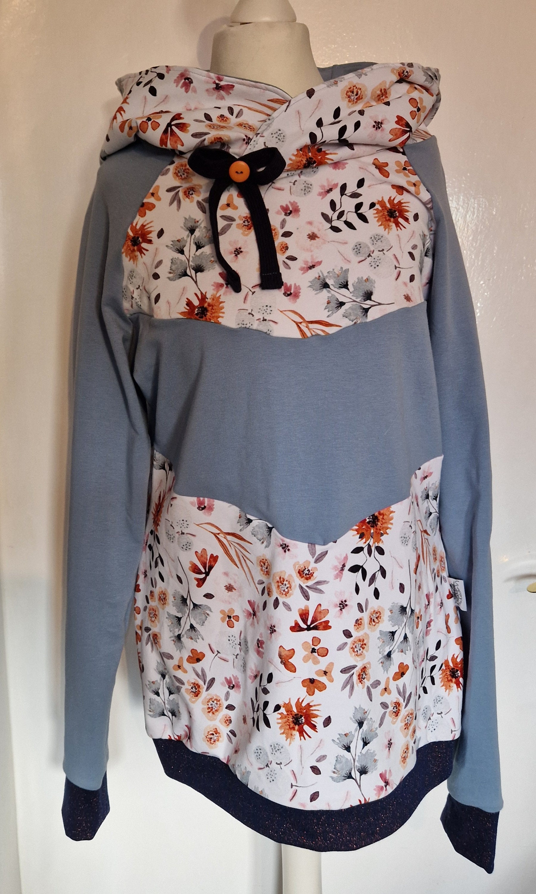 Pullover Damen Floral Gr.s -Handmade von KlosterNaehKaetzchen