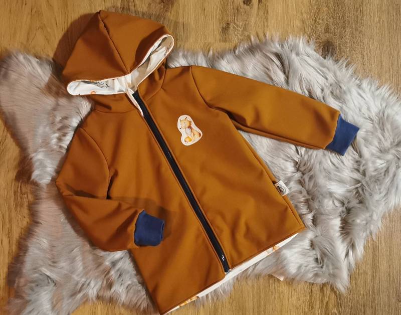 Softshelljacke Gr. 110 -Handmade von KlosterNaehKaetzchen