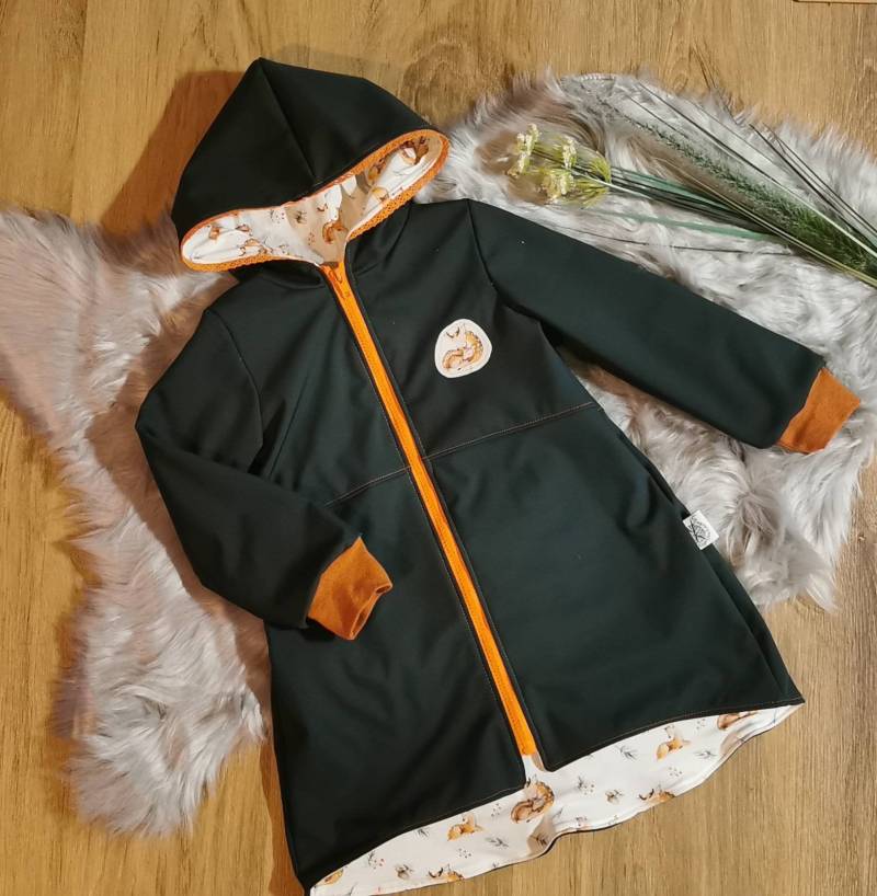 Softshellmantel Gr. 116 -Handmade von KlosterNaehKaetzchen