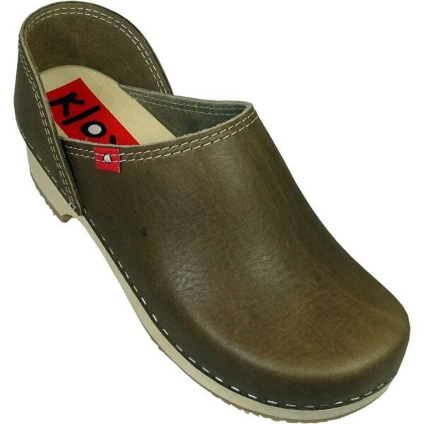 Klox Cloggie - geschlossener Clog mit pflanzlich gegerbtem Leder von Klox