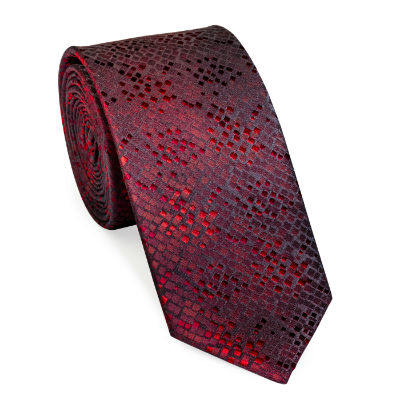 Klünemann Kraw. Seide Piombo 6,0 cm mit Tuch - bordeaux - OG von Klünemann