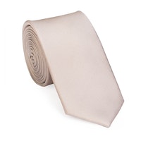 Klünemann Kraw. Seide Plain 6,0 cm - beige von Klünemann