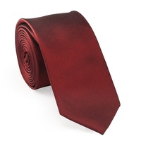 Klünemann Kraw. Seide Plain 6,0 cm - rot von Klünemann