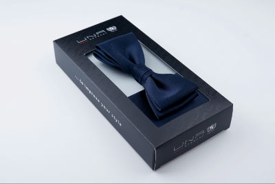 Klünemann Schleife Classic 4,0 cm mit Tuch i. - navy - OG von Klünemann