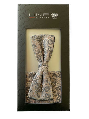 Klünemann Schleife Seide Nilo 4,0 cm mit Tuch - nude - OG von Klünemann