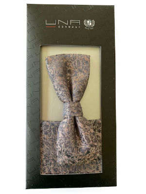 Klünemann Schleife Seide Peonia 4,0 cm mit Tu - blush - OG von Klünemann