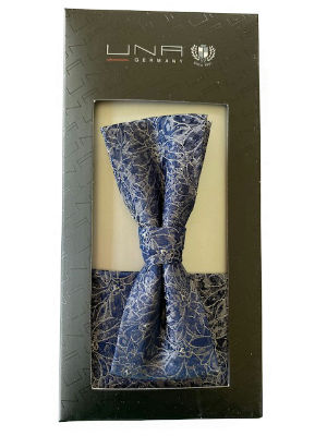 Klünemann Schleife Seide Peonia 4,0 cm mit Tu - navy - OG von Klünemann