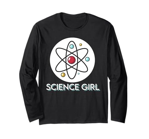 Atomorbit Wissenschaft Mädchen Physik Chemie Fan Langarmshirt Atomorbit Wissenschaft Mädchen Physik Chemie Fan Langarmshirt von Kluge Frauen STEM Humor Geek Mädchen Nerd
