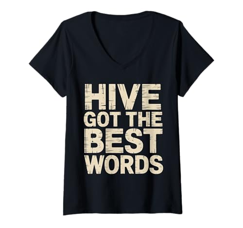 Damen Hive Got The Best Words Spelling Competition Student - T-Shirt mit V-Ausschnitt Damen Hive Got The Best Words Spelling Competition Student - T-Shirt mit V-Ausschnitt von Kluger Wortspiel Rechtschreibmeister