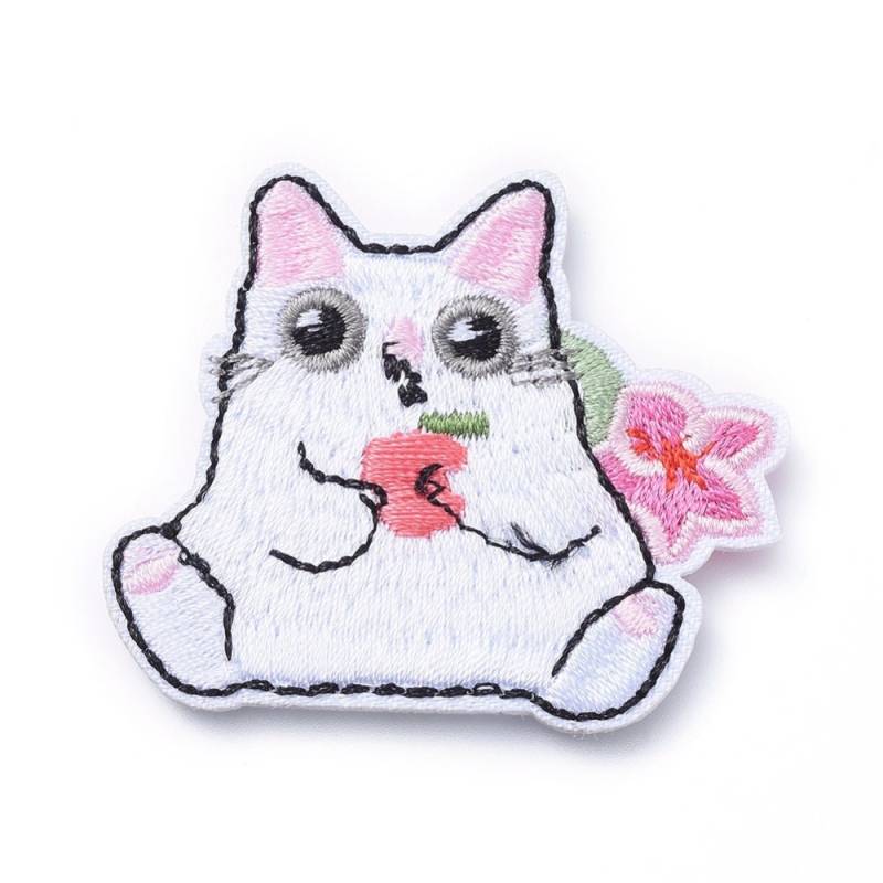 Katze Patch Applikation 43x50mm Aufnäher - Aufbügler Katzenpatch Kätzchen Katze Patch Applikation 43x50mm Aufnäher - Aufbügler Katzenpatch Kätzchen von Klunkerinsel