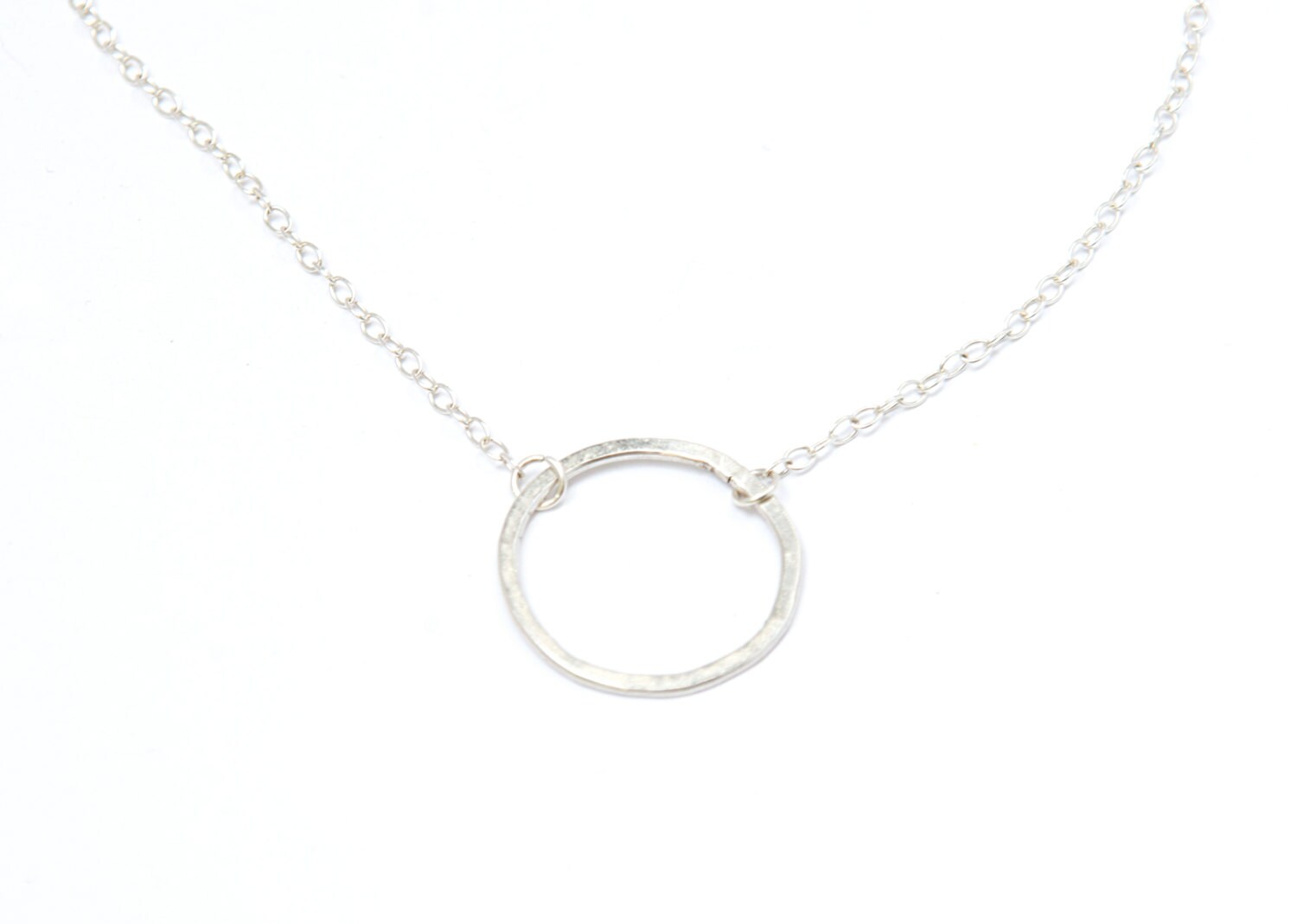 Offener Kreis Sterling Silber Halskette | Karma Offener Kreis Sterling Silber Halskette | Karma von KlyneJewelry