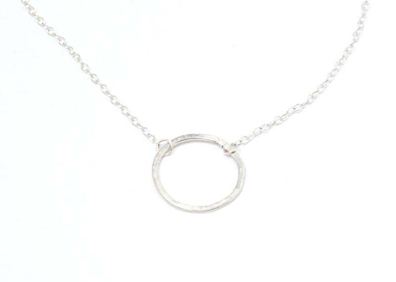 Offener Kreis Sterling Silber Halskette | Karma Offener Kreis Sterling Silber Halskette | Karma von KlyneJewelry