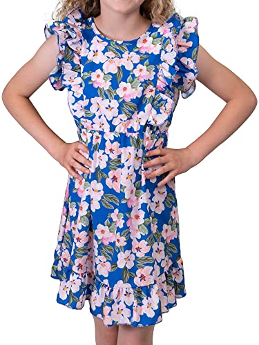 Mädchen Kinder Freizeit Kleid 30384 Blau 146 von Kmisso