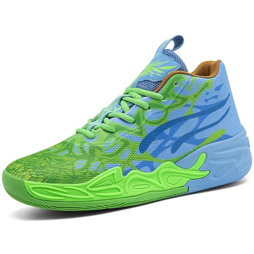 Kmrlofiy Basketballschuhe Herren Sportschuhe Stoßdämpfung rutschfeste Hohe Basketballschuhe Männer Leichte Atmungsaktive Turnschuhe Laufschuhe Freizeitschuhe Sneaker (Sneaker-13, 36EU) von Kmrlofiy