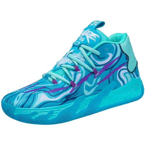 Kmrlofiy Basketballschuhe Herren Sportschuhe Stoßdämpfung rutschfeste Hohe Basketballschuhe Männer Leichte Atmungsaktive Turnschuhe Laufschuhe Freizeitschuhe Sneaker (Sneaker-3, 37EU) von Kmrlofiy