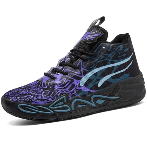 Kmrlofiy Basketballschuhe Herren Sportschuhe Stoßdämpfung rutschfeste Hohe Basketballschuhe Männer Leichte Atmungsaktive Turnschuhe Laufschuhe Freizeitschuhe Sneaker (Sneaker-9, 39EU) von Kmrlofiy