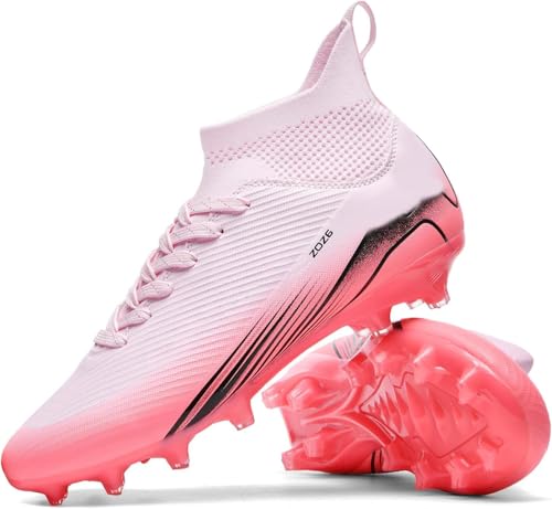 Kmrlofiy Fußballschuhe Herren Professionelle Fußballschuhe High Top Spike Cleats Fussballschuhe Outdoor Sport Athletics Herren Junge Sportschuhe Trainingsschuhe (NIE-1, 38EU) von Kmrlofiy