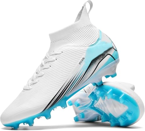 Kmrlofiy Fußballschuhe Herren Professionelle Fußballschuhe High Top Spike Cleats Fussballschuhe Outdoor Sport Athletics Herren Junge Sportschuhe Trainingsschuhe (NIE-4, 42EU) von Kmrlofiy