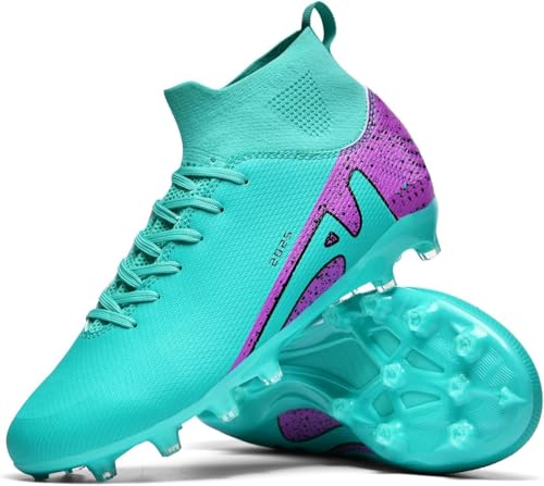 Kmrlofiy Fußballschuhe Herren Professionelle Fußballschuhe High Top Spike Cleats Fussballschuhe Outdoor Sport Athletics Herren Junge Sportschuhe Trainingsschuhe (ZQX-6, 42EU) von Kmrlofiy