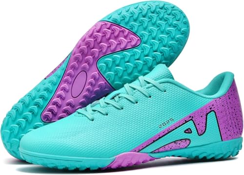 Kmrlofiy Fußballschuhe Herren Spike Microfaser Cleats Professionelle Fussballschuhe Kinder Jugendliche Outdoor Sport Athletics Trainingsschuhe Sportschuhe (Moon 1, 40EU) von Kmrlofiy