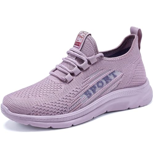 Kmrlofiy Laufschuhe Damen Turnschuhe Sportschuhe Sneaker Running Tennis Schuhe Leichtgewichts Atmungsaktiv Straßenlaufschuhe Joggingschuhe Freizeitschuhe Outdoor Fitness (Schuhe-28, 39EU) von Kmrlofiy
