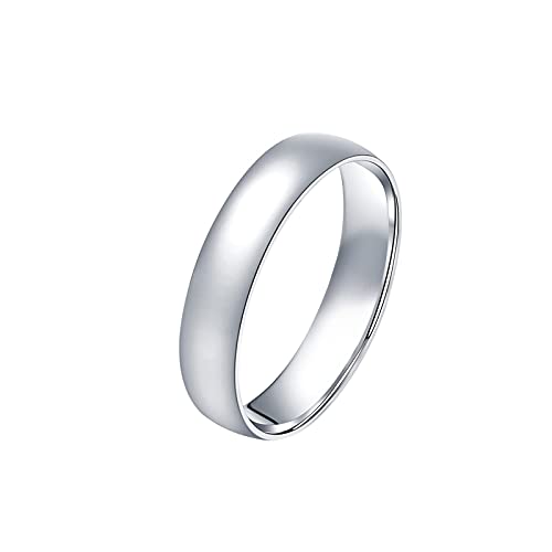 KnBoB Platin 950 Herren Ringe Glatt Elegant Ehe und Verlobungsring Gr. 65 (20.7) von KnBoB