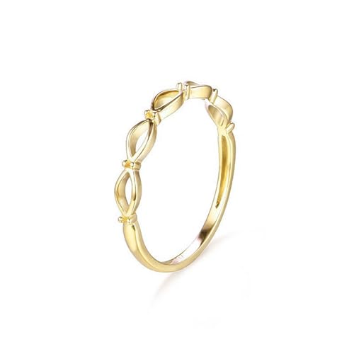 KnSam Gelbgold Au375 9K Ring, Hohl Hochzeitsring in Ovalschliff, 375 Gold Eheringe Freundschaftsringe Echtgold Schmuck von KnSam