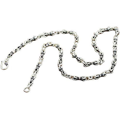 KnSam Herren Kette 925 Silber Herren Halskette Echt Silber 925 5 Mm Vintage Punk Kette Aus 925 Silber Halskette Punk Gothic Silver 50Cm KnSam Herren Kette 925 Silber Herren Halskette Echt Silber 925 5 Mm Vintage Punk Kette Aus 925 Silber Halskette Punk Gothic Silver 50Cm von KnSam