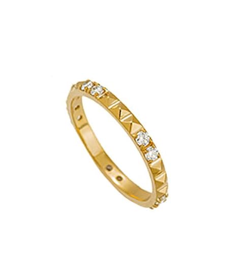 KnSam Ring Gold 18 Karat, Gitter Hochzeitsring mit Diamant in Ovalschliff, Au 750 Partnerringe Trauringe Echtschmuck von KnSam