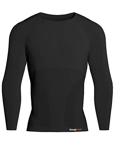 Knapman Pro Performance Compression Baselayer Shirt Long Sleeve Schwarz von Knap'man
