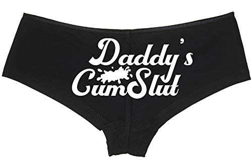 Knaughty Panty Daddys Little Cumslut Unterwürfliche Oralschlittchen, Schwarz - Schwarz - XXX-Large von Knaughty Knickers
