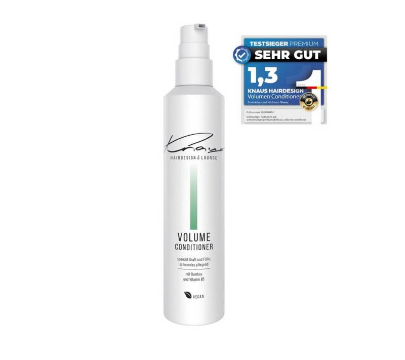 Knaus Hairdesign Haarspülung VOLUME Conditioner Fülle und Widerstandskraft für feines dünnes Haar, Mit Bambus und Vitamin B5 von Knaus Hairdesign