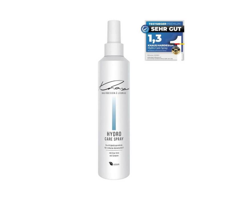 Knaus Hairdesign Leave-in Pflege 2 Phasen Hydro Care Spray Feuchtigkeitsspray mit Aloe Vera Conditioner, Verleiht dem Haar ein gesundes, seidiges Finish. von Knaus Hairdesign