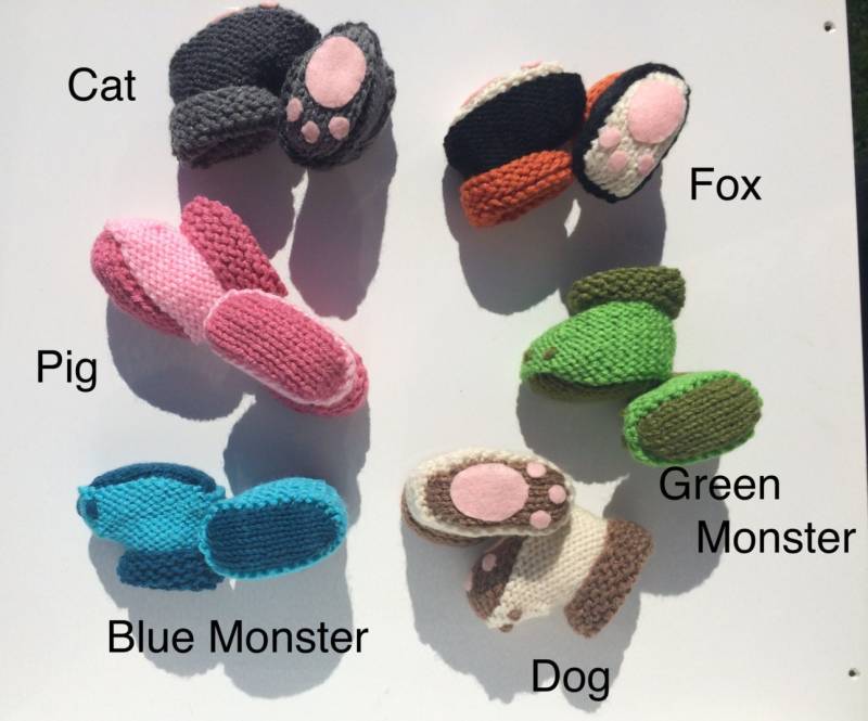 Gestrickte Baby Booties/Mütze Set von KneatKnits1