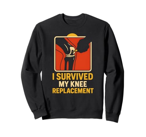 I Survived My Knee Replacement Fun Herren Chirurgie Patient Sweatshirt von Knee Surgery Patient Recover Get Well Apparel