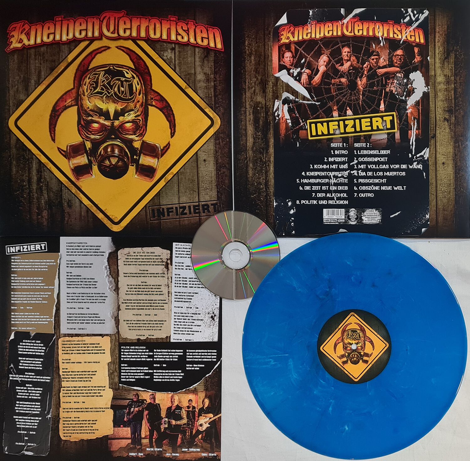 Infiziert von Kneipenterroristen - LP & CD (Coloured, Limited Edition, Re-Release, Standard) von Kneipenterroristen