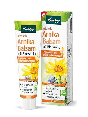 Kneipp Intensiv Arnika Balsam - vitalisierend und regenerierend - ideale Intensivpflege nach körperlicher Anstrengung - von Physiotherapeuten empfohlen - Bio-Arnika - 100ml von Kneipp
