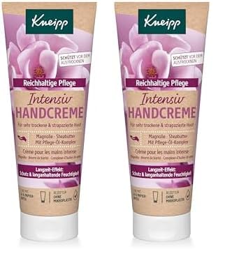 Kneipp Intensiv Handcreme, Extra reichhaltige Textur aus Sheabutter und Magnolie, 75 ml (2er Pack) von Kneipp