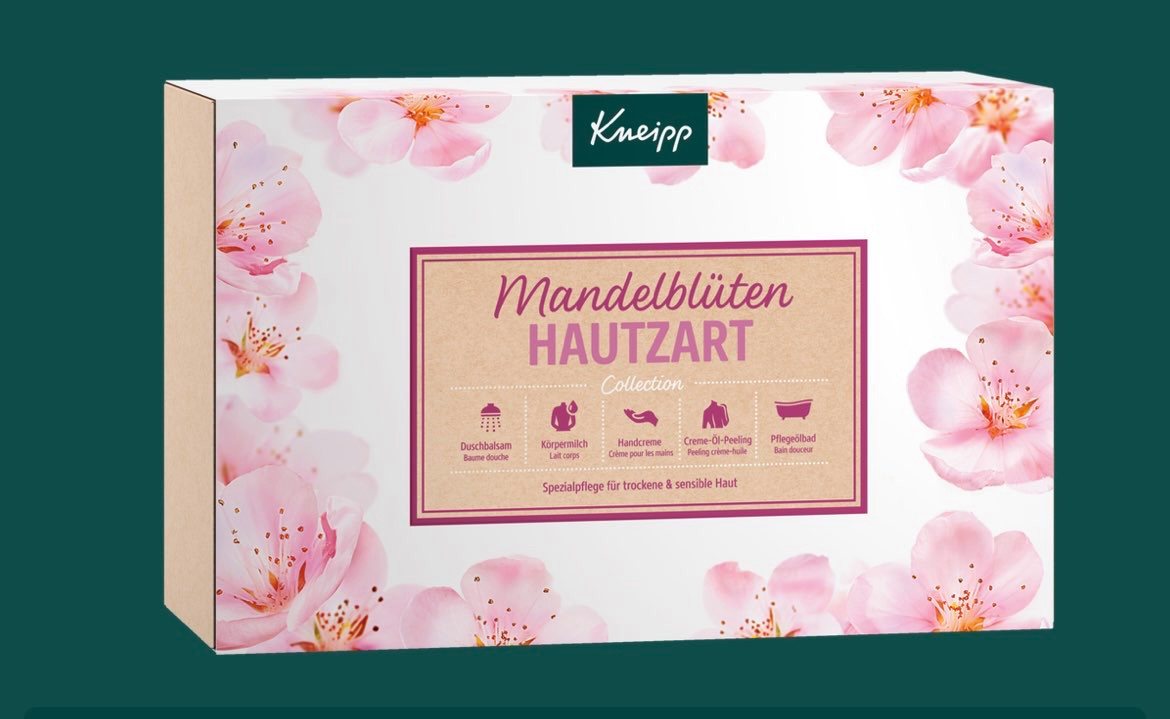 Kneipp Körperpflegemittel Kneipp Hautzart Mandelblüten 1 x Ölbad 20 ml + 1 x Körperpeeling 40 ml + 1 x Duschbalsam 75 ml + 1 x Körpermilch 75 ml + 1 x Handcreme 75 ml, 5-tlg. Kneipp Körperpflegemittel Kneipp Hautzart Mandelblüten 1 x Ölbad 20 ml + 1 x Körperpeeling 40 ml + 1 x Duschbalsam 75 ml + 1 x Körpermilch 75 ml + 1 x Handcreme 75 ml, 5-tlg. von Kneipp