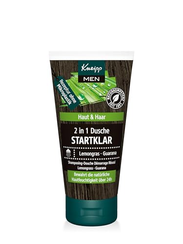 Kneipp MEN 2 in 1 Männerdusche Startklar Reisegröße - belebendes Duschgel für Haut, Haar & Gesicht - vegan - Rezeptur ohne Mikroplastik - 50ml von Kneipp