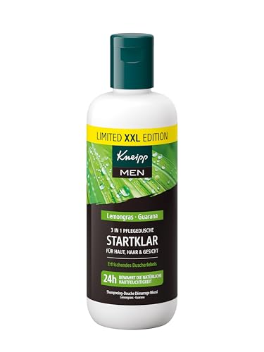 Kneipp MEN XXL Duschgel 3 in 1 Startklar - Lemongras und Guarana - Männerpflege mit Naturkompetenz - 400ml von Kneipp