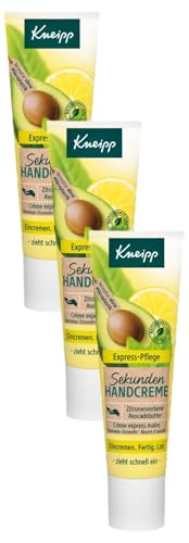 Kneipp Sekunden Handcreme Reisegröße - Zitronenverbene & Avocadobutter - samtweiche Hände in Sekundenschnelle - schnelleinziehend ohne ein klebriges Gefühl zu hinterlassen - ohne Mikroplastik - 20ml von Kneipp