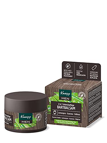 MEN 2 in 1 Intensivpflege Bartbalsam, Lemongras, Guarana und Süßholz, Männerpflege von Kneipp