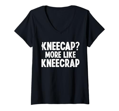 Damen Kneecap? More Like Kneecrap Knee Replacement Surgery T-Shirt mit V-Ausschnitt Damen Kneecap? More Like Kneecrap Knee Replacement Surgery T-Shirt mit V-Ausschnitt von Knie Operation Designs Kniegelenkersatz